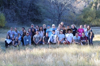 students at search retreat